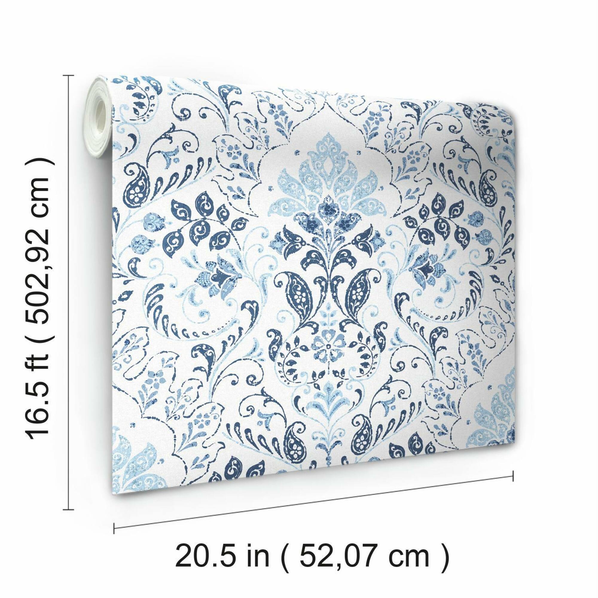 RoomMates Persian Damask Peel & Stick Wallpaper